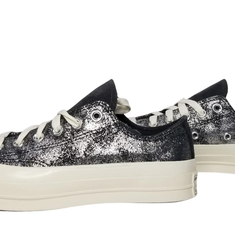 Converse Unisex Chuck 70 Suede Shimmer Oxfords Women's Size 7.5 A10379C NWT - Picture 2 of 7
